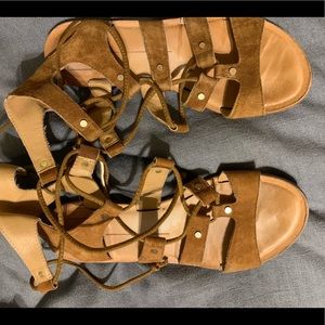 Lace up gladiator sandals